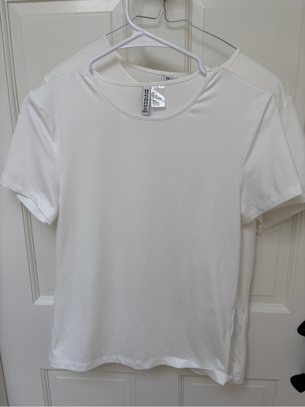 Two H and M brand Divises Crew Neck Short Sleeve Tees